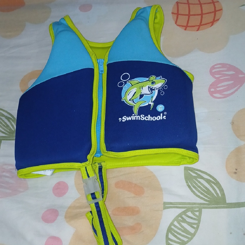 Kids Swim Vest - Blue and Green